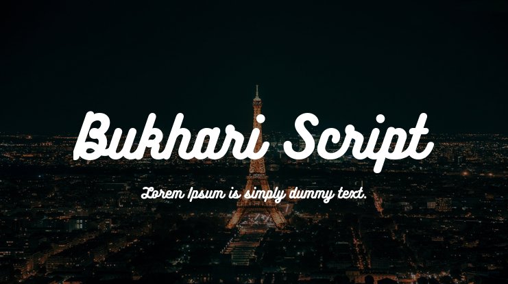 Bukhari – Script 字体
