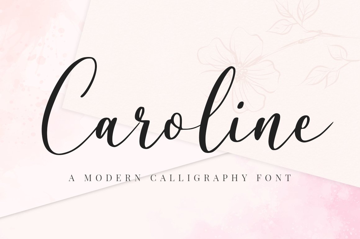Caroline Script 字体