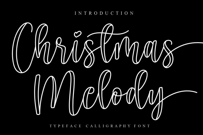 Christmas Melody Calligraphy 字体