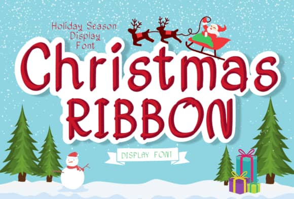 Christmas Ribbon 字体