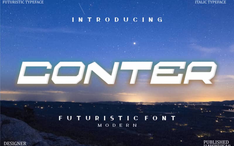 Conter Display 字体