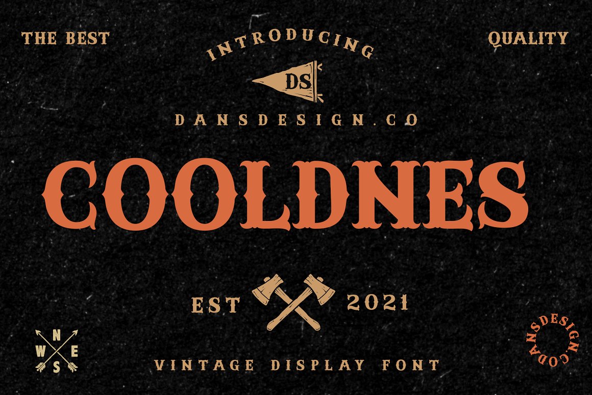 Cooldnes – Vintage Display 字体
