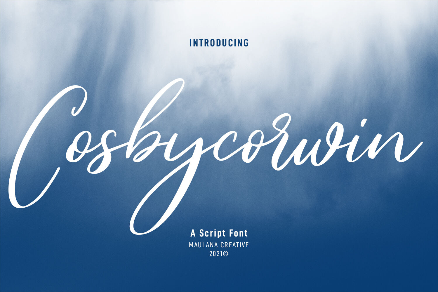 Cosbycorwin Script – Slanted Cursive 字体