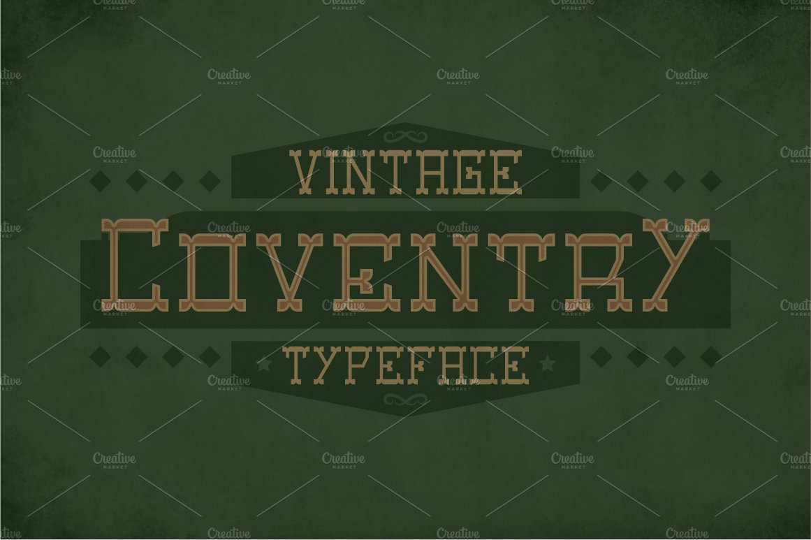 Coventry Vintage Label Typeface 字体