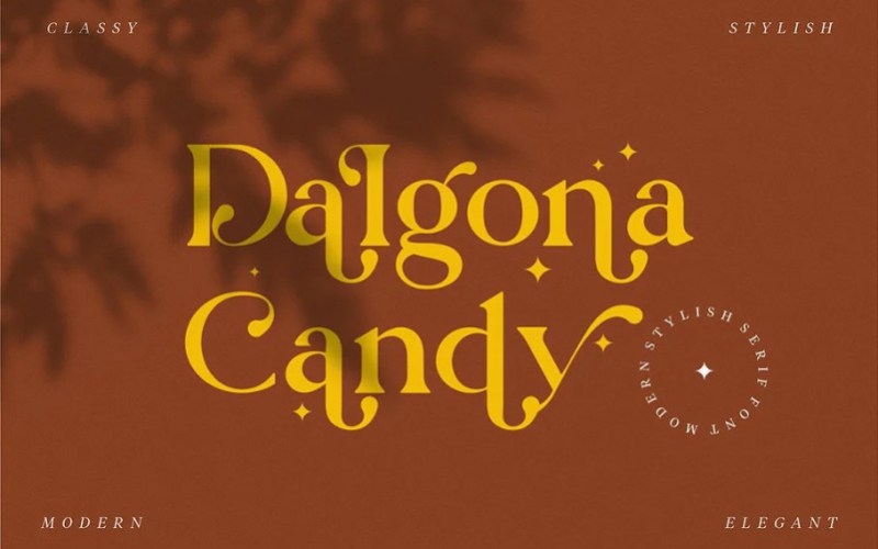 Dalgona Candy Serif 字体
