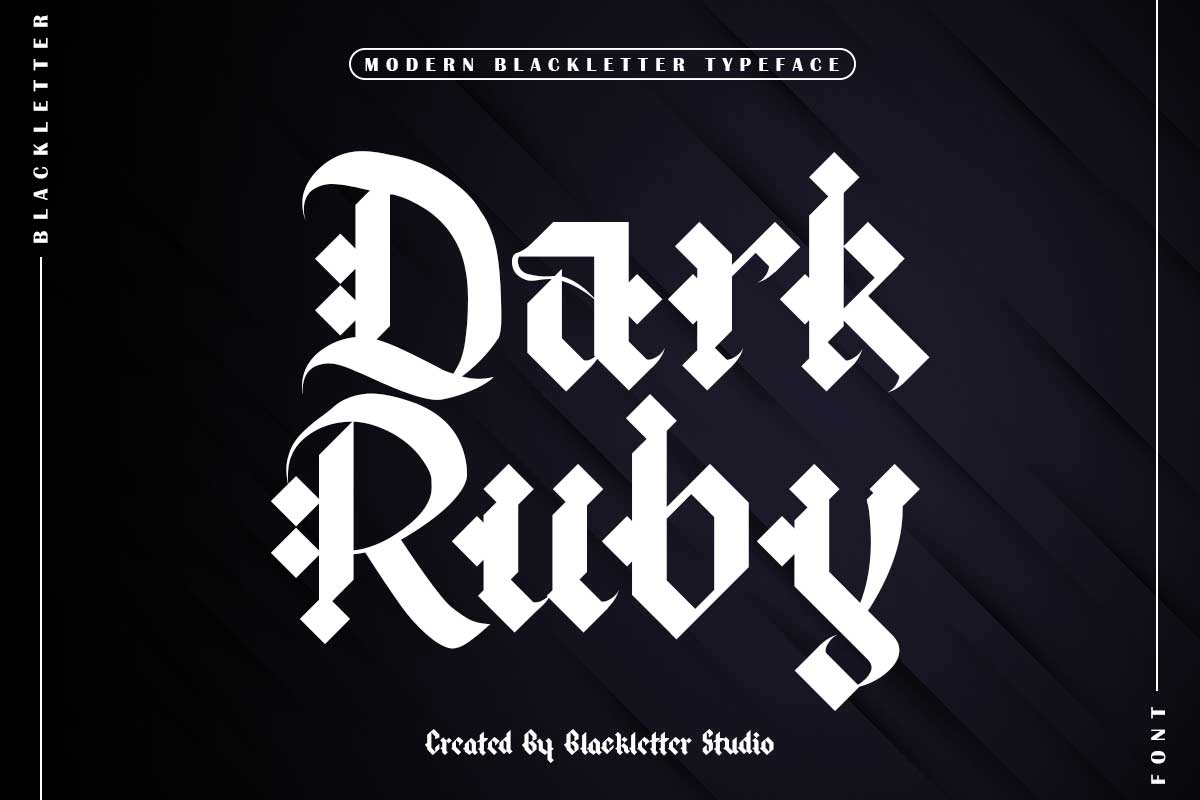 Dark Ruby Blackletter 字体