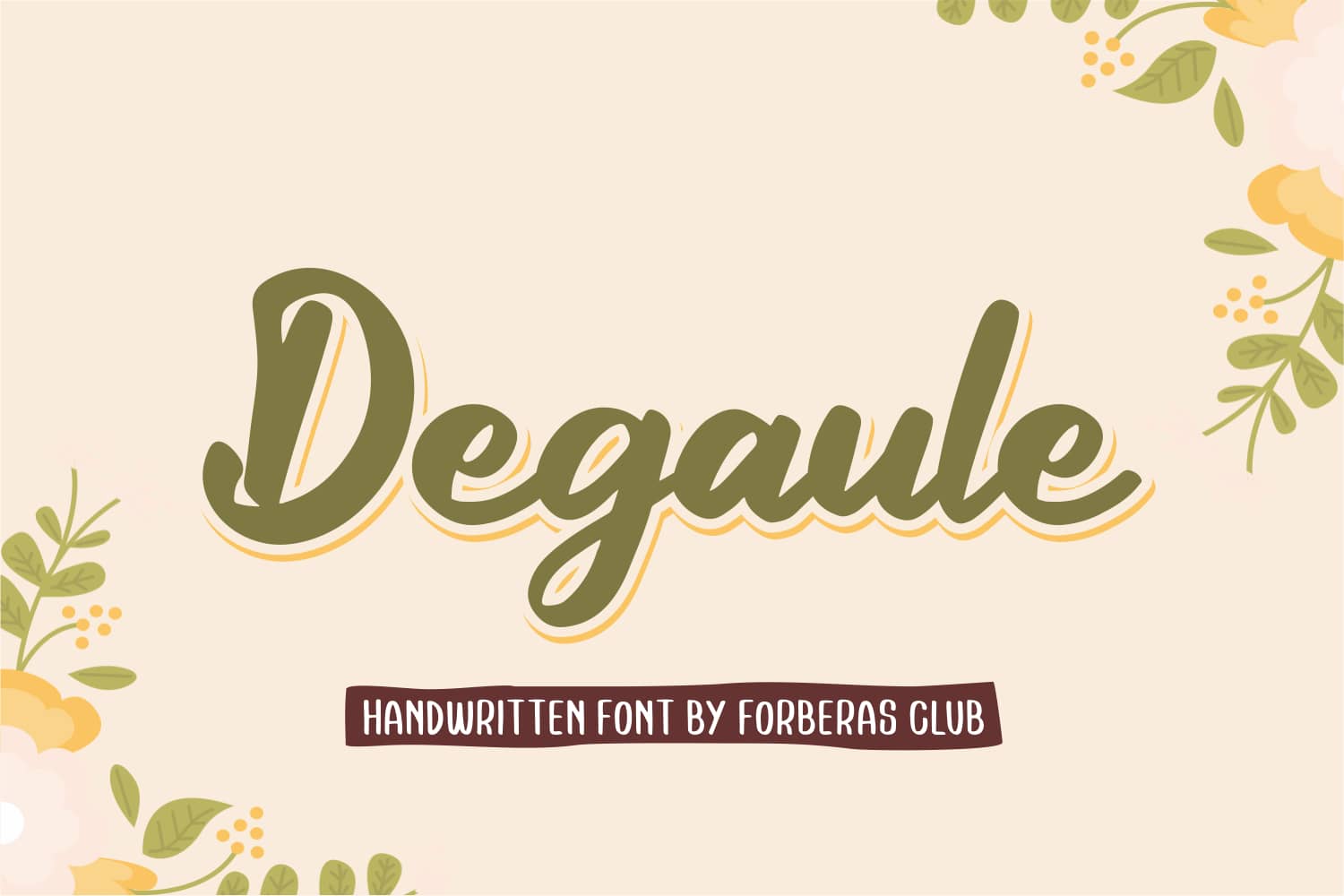 Degaule – Handwritten 字体