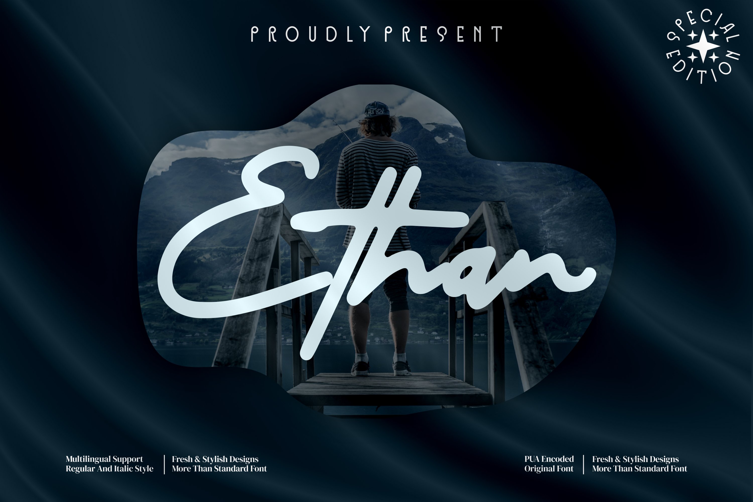 Ethan – Signature Script 字体