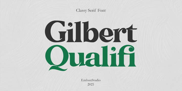 Gilbert Qualifi Serif 字体