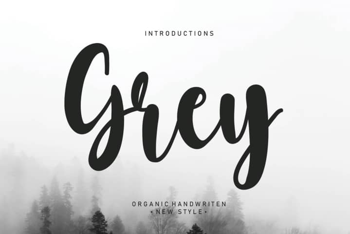 Grey Script 字体