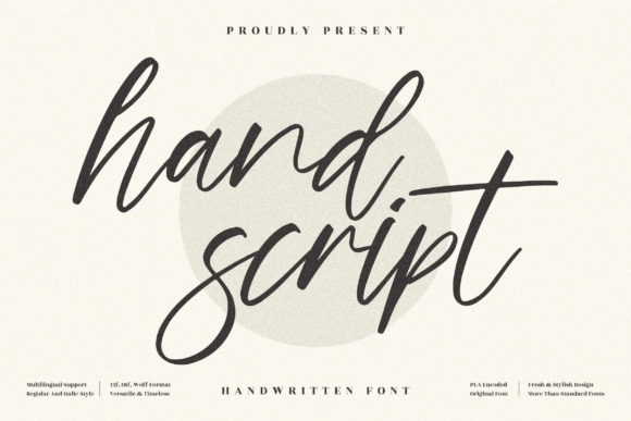 Handy Craft – Lovely and Timeless Handwritten 字体