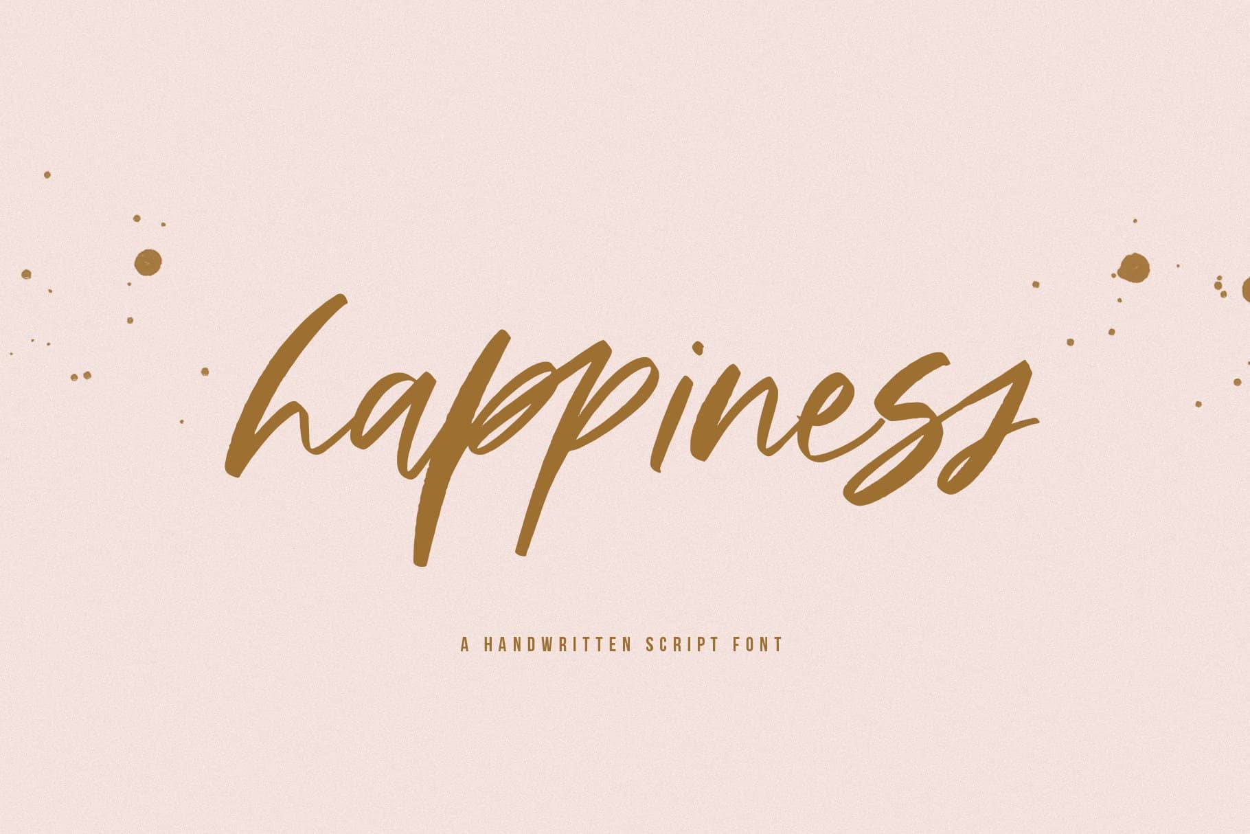 Happiness – Handwritten Script 字体