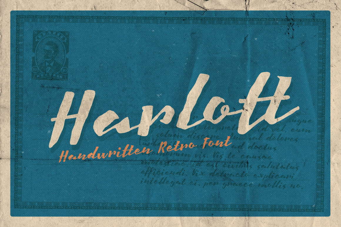 Harlott – Handwritten Retro 字体