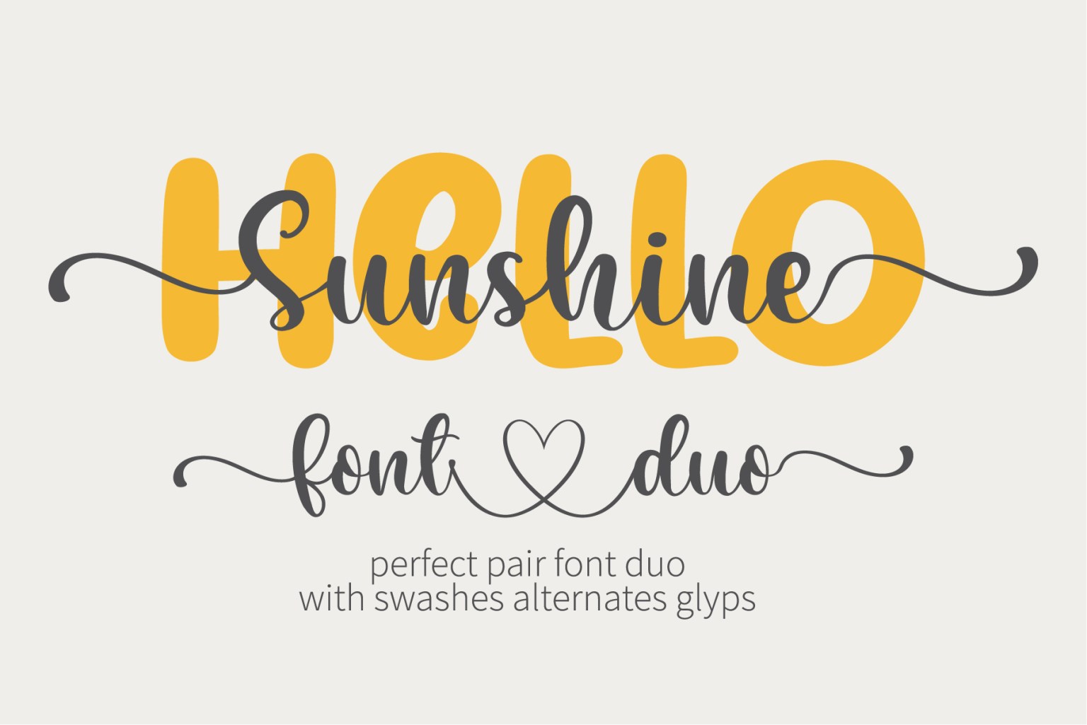 Hello Sunshine Script 字体