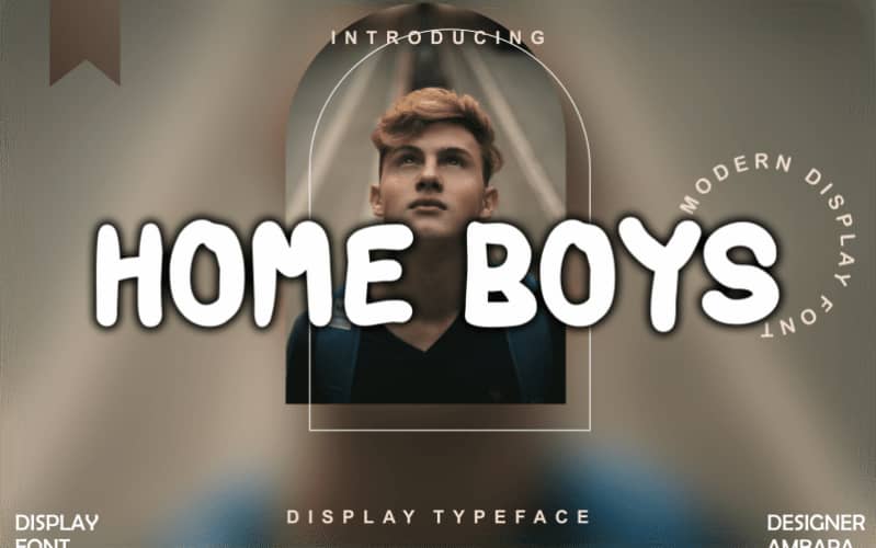 Home Boys Display 字体