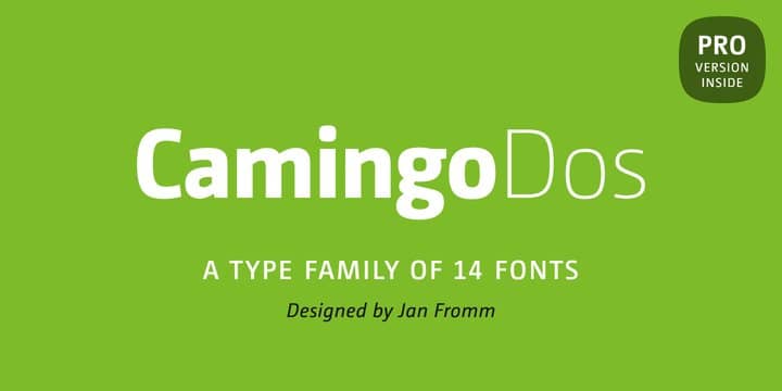 Jan Fromm – Camingo Dos Pro 字体