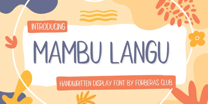 Mambu Langu 字体