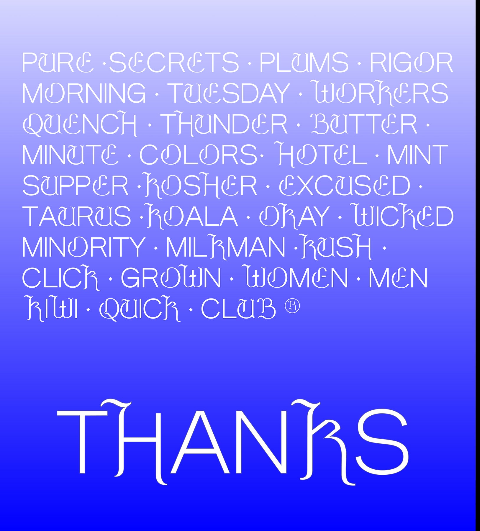 Milkman – Display Typeface