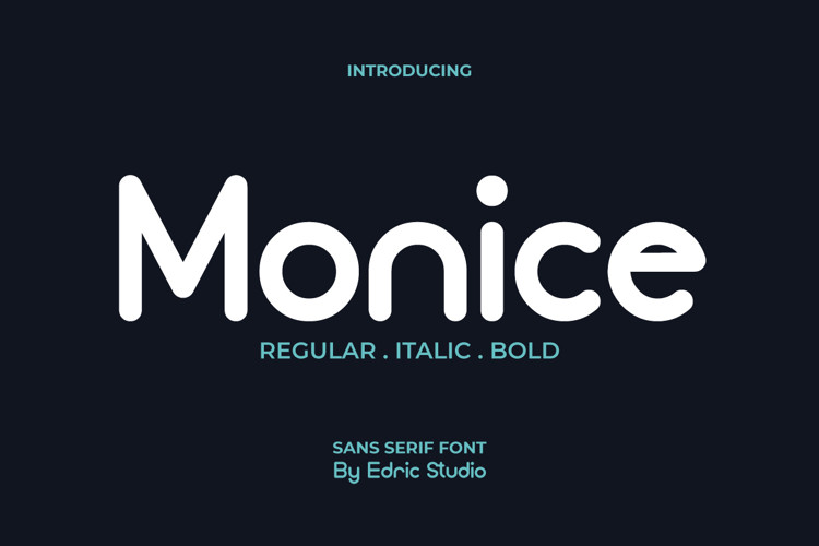 Monice – Modern Sans Serif Typeface