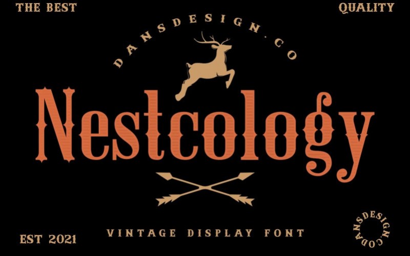 Nestcology – Vintage Display 字体