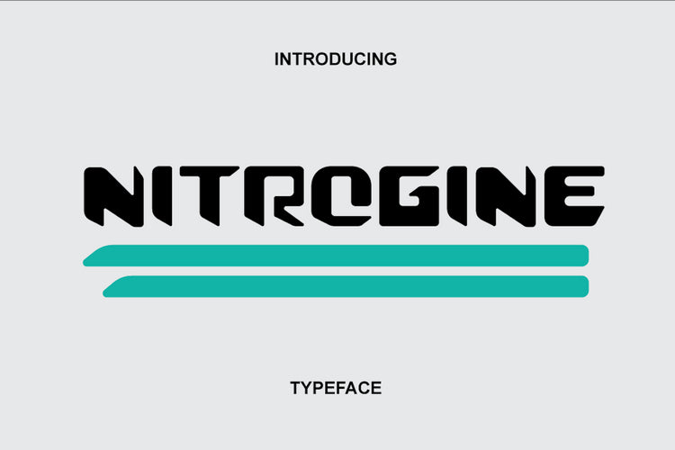 Nitrogine Sans Serif – Bold   Sporty Display 字体