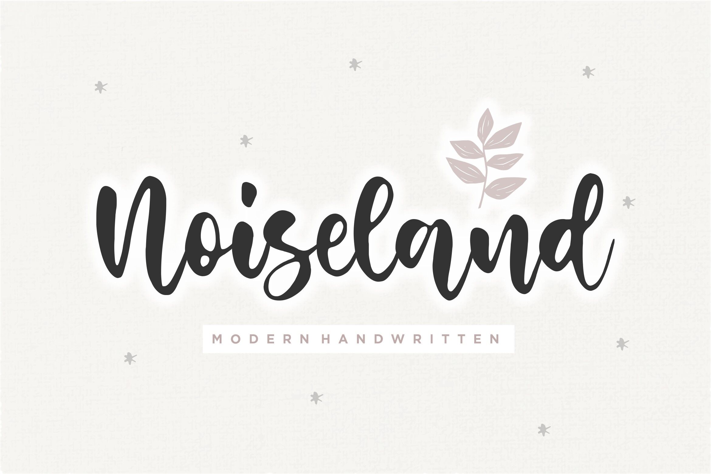Noiseland Handwritten 字体