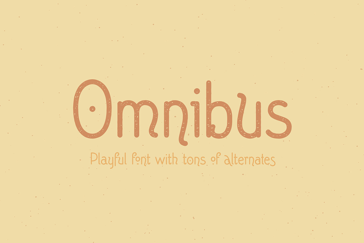 Omnibus – Playful Display 字体