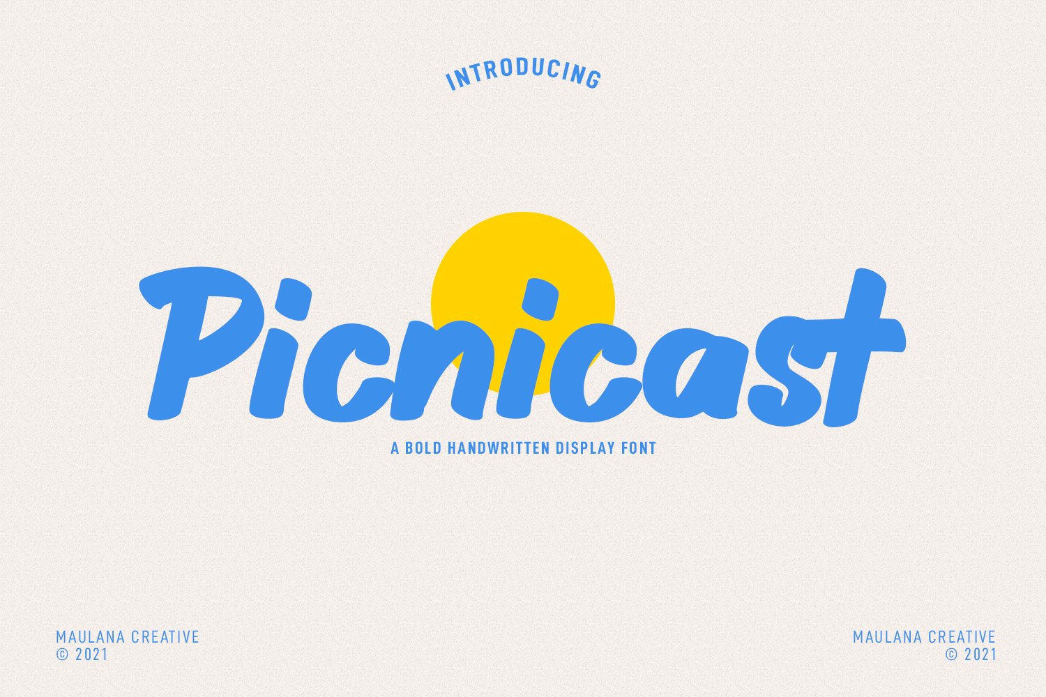 Picnicast – Bold Handwritten Display 字体