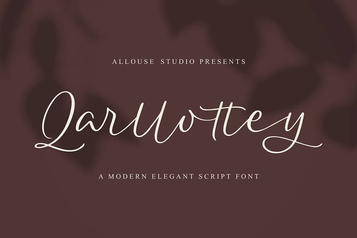 Qarlottey Script – Modern Elegant 字体