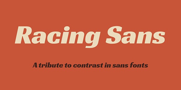 Racing Sans 字体