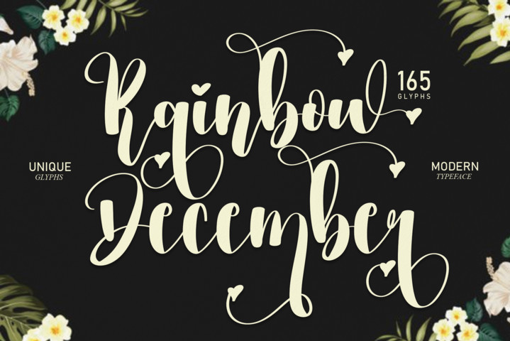 Rainbow December Script 字体