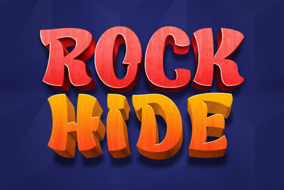 Rock Hide – Bold and Thick Lettered Display 字体