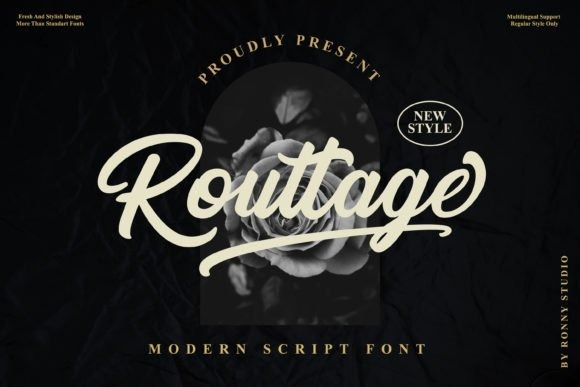 Routtage Brush 字体