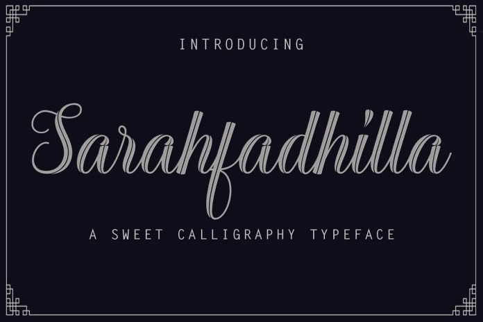 Sarahfadhilla Script 字体