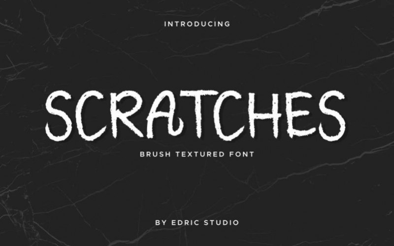 Scratches Script – Brush Textured 字体