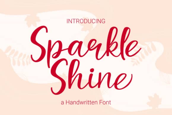 Sparkle Shine – Handwritten 字体
