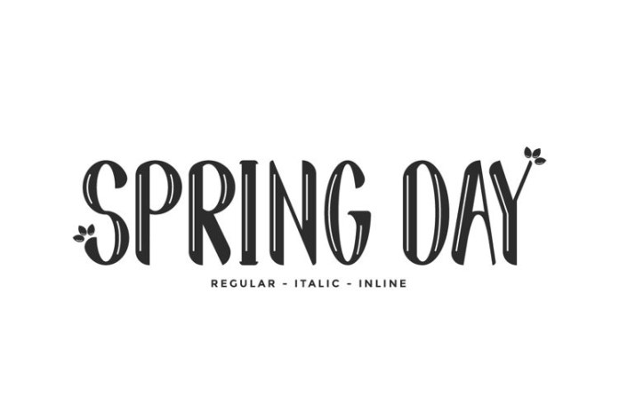 Spring Day – Decorative 字体