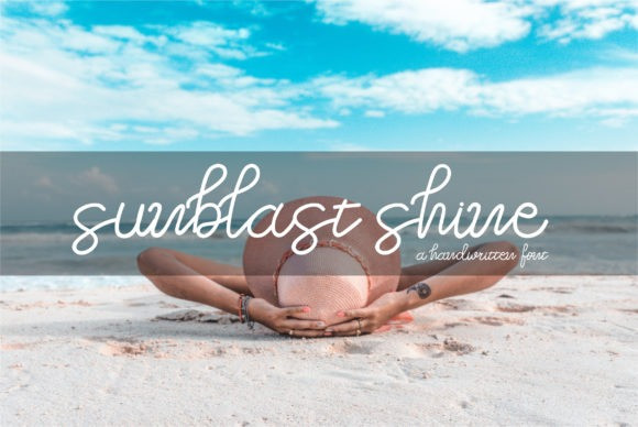 Sunblast Shine – Handwritten 字体