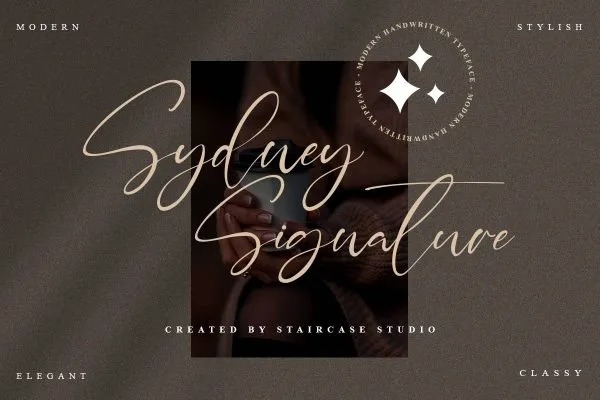 Sydney Signature Script 字体