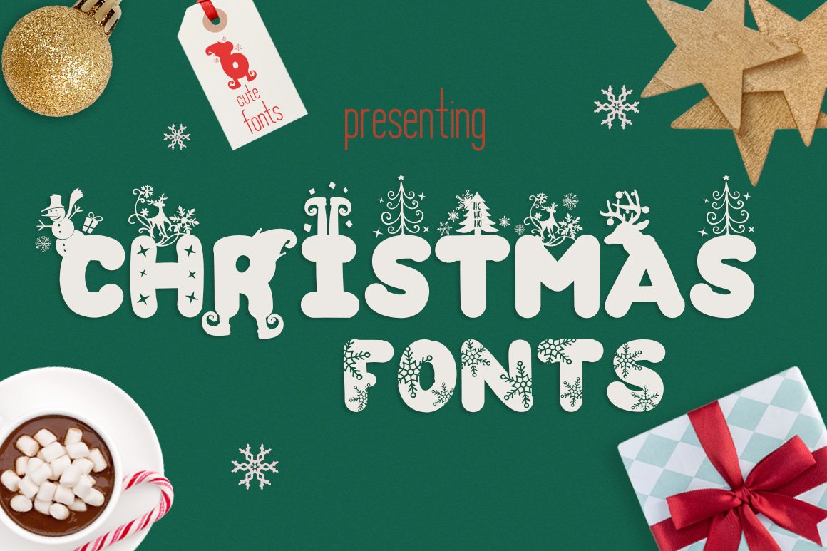 The Christmas 字体 Bundle