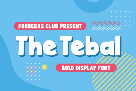 The Tebal – Bold Display 字体