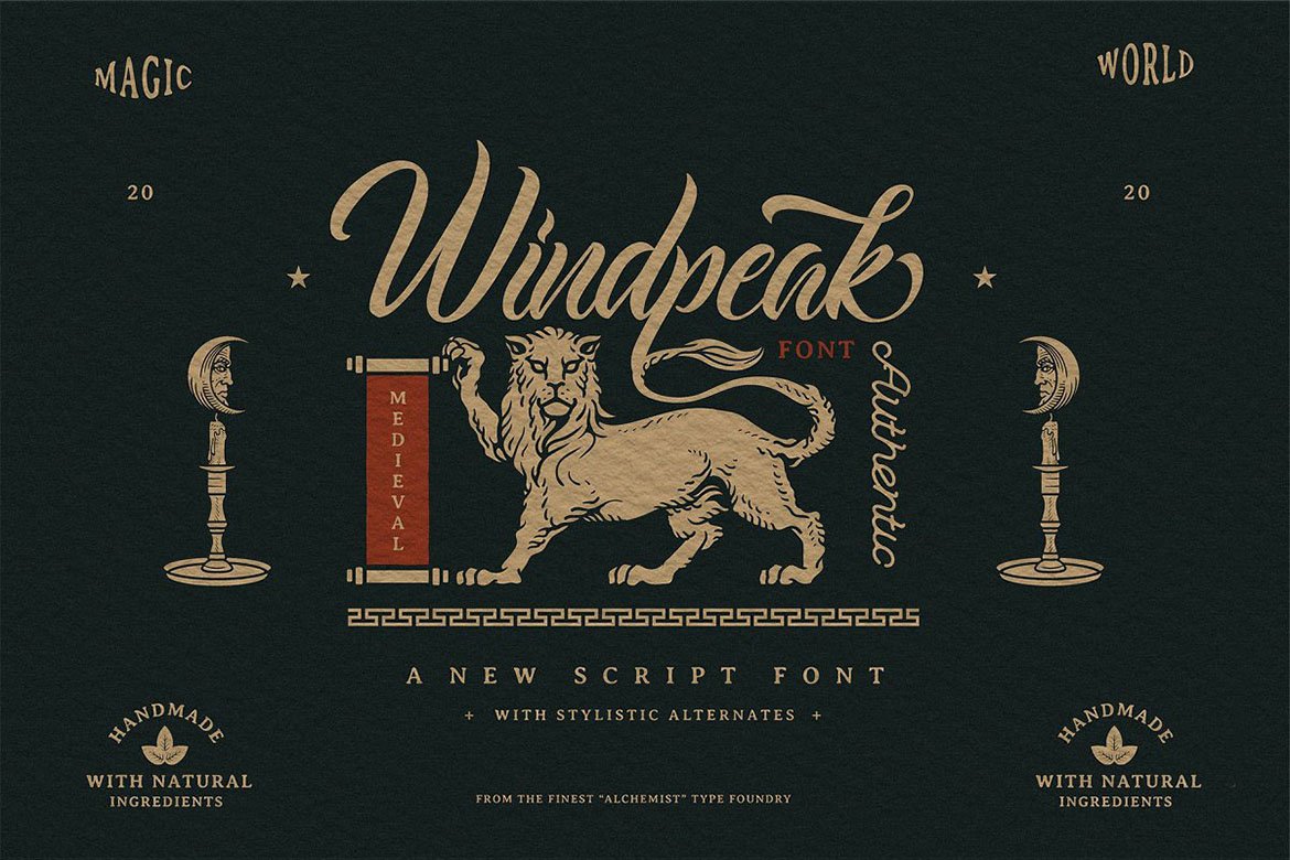 Windpeak Script 字体
