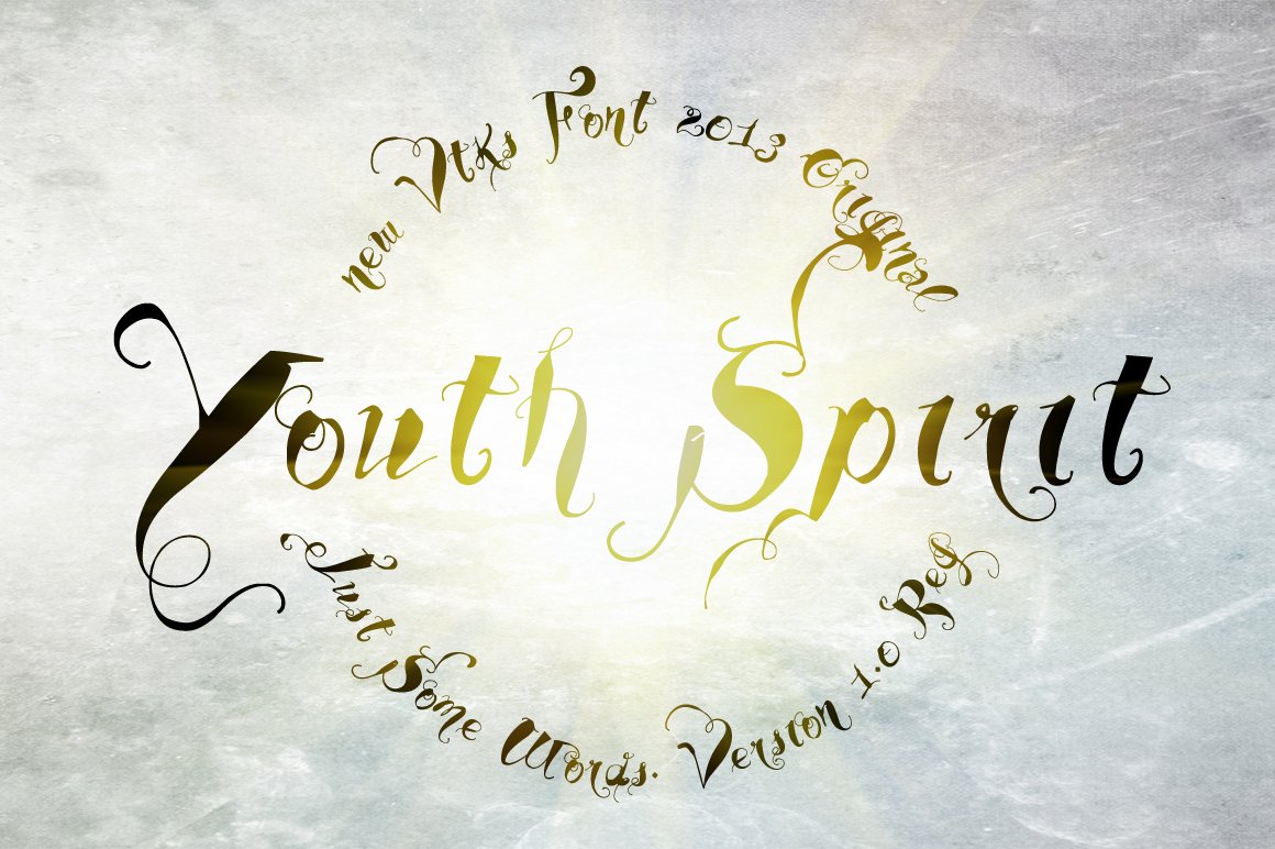 Youth Spirit 字体 by VTKS