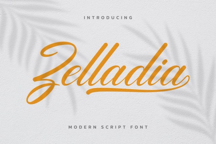 Zelladia Script 字体