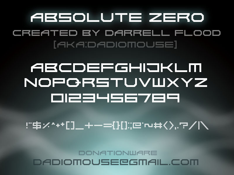 Absolute_Xero_Display_字体