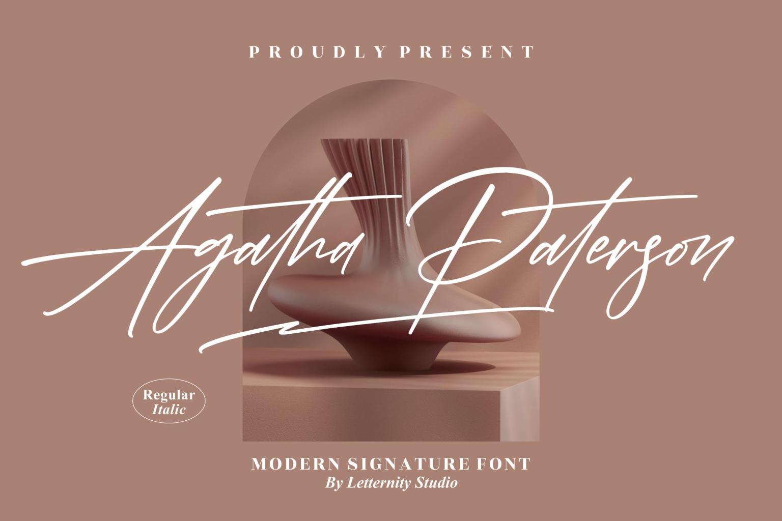 Agatha Paterson – Modern Signature 字体