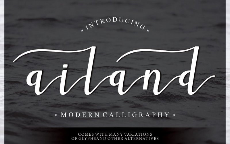 Ailand – Elegant Script Typeface