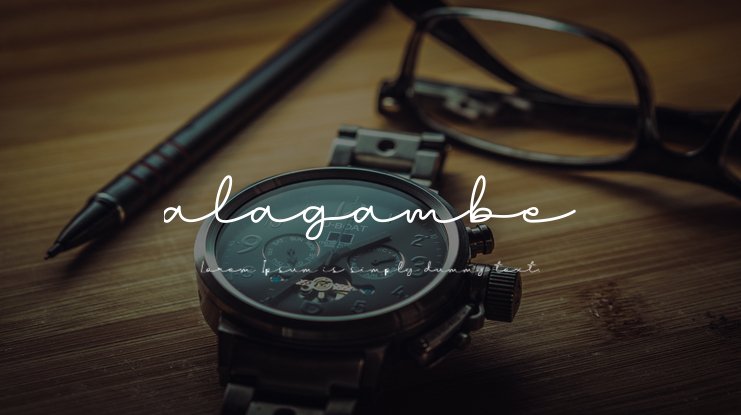 Alagambe_Handwritten_字体