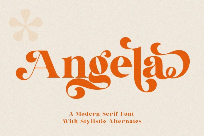 Angela 字体