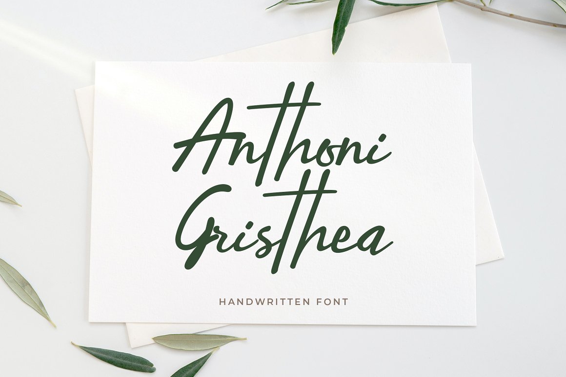Anthoni_Gristhea_Handwritten_字体